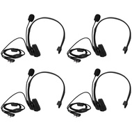 2 PIN PTT Mic Headphone Headset for KENWOOD RETEVIS BAOFENG UV5R 5R/888S