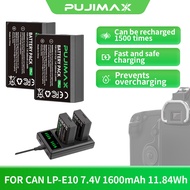 PUJIMAX LP-E10 Battery Rechargeable Camera Battery for Canon EOS 1100D 1200D 1300D DSLR Camera