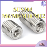Inlay nut 304 stainless steel inner and outer teeth nut, thread transfer nut, variable diameter scre