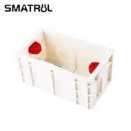 SMATRUL switch Installation box PVC junction box rectangle 118*70mm Protective switch bottom box for US regulations wall switch bottom box for Protection circuit socket single base