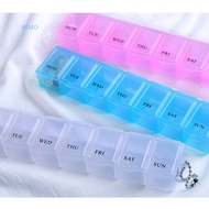 JRMO 7 Days Weekly Pill Box Holder Medicine Storage Organizer Tablet Container Case HOT