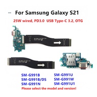 For Samsung Galaxy S21 SM-G991B G991U G991N G991 USB Charging Port Board Connector Port Main Motherb