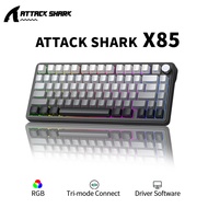 Attack Shark X85 wireless Mechanica keyboard 98Keys Gasket South-Facing hot swappable Smart Colour S