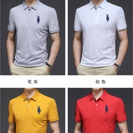 Polo Shirt Short-Sleeved t-Shirt Men High-End Polo Shirt Pure Cotton Shirt Men Business Polo Lapel Summer Embroidered Polo Fashion Men's Clothing