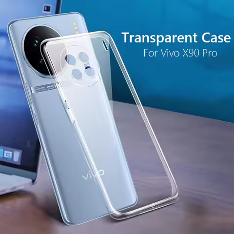 For VIVO X90 Pro Plus Case Simple Slim Soft TPU Transaprent Clear Phone Case On For VIVO X90 Pro Plu