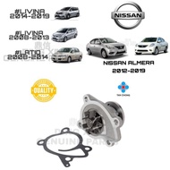 TAN CHONG Water Pump for NISSAN GRAND LIVINA L10-L13 1.6 / LIVINA X-GEAR TL10 1.6 / LATIO C11 1.6 /A