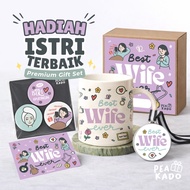 Gift Mug Wife's Birthday Gift/ | Mug Wanita Free Gift Box & Premium Greeting Card