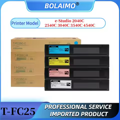 4PCS T-FC25 Toner Cartridge For Toshiba e-Studio 2040C 2540C 3040C 3540C 4540C High Print Volume Com