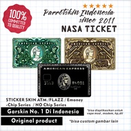 Sticker Skin CARD Vinyl ATM Debit Credit Emoney Flazz Tapcash AMERICAN EXPRESS CARD