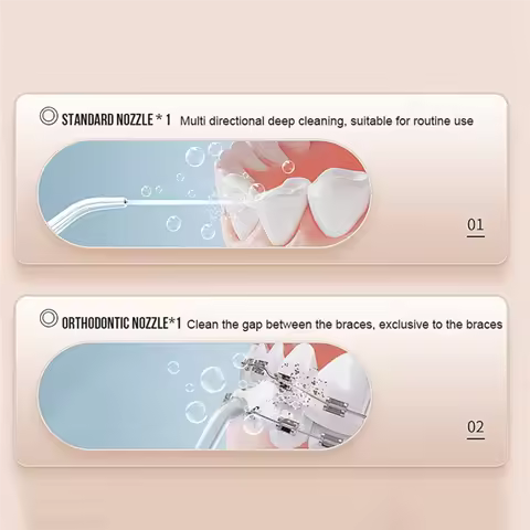 BOFO Water Flosser For Teeth,Portable Mini Water Flosser, Cordless Water Teeth Cleaner Picks With Te