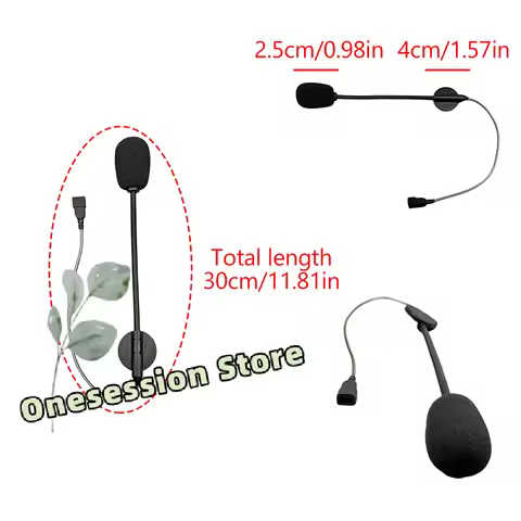 Cardo Freecom/Spirit Helmet Intercom Cable Kit – OEM Soft/Hard Wire Microphone & 3.5mm Speaker Cable