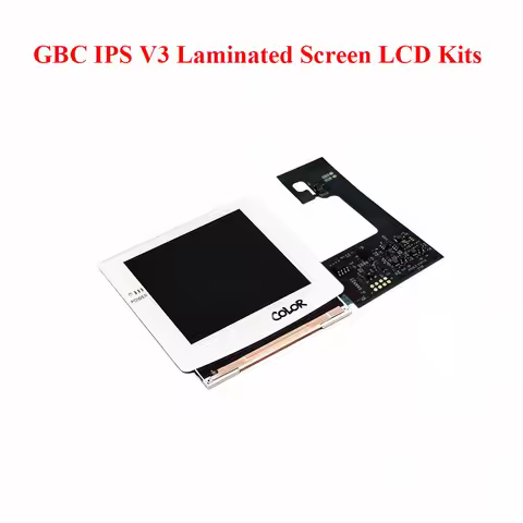 Full New GBC IPS V3 Laminated Replacement LCD Screen Kits for Gameboy Color IPS Backlight Screen for
