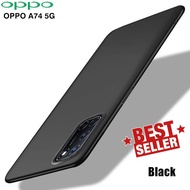 Oppo A74 4g A74 5g Case MACARON LIST softcase Black edition Slim casing