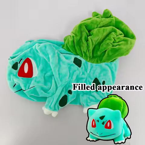 30-100cm Pokémon Bulbasaur Plush Toys Cartoon Plushie Anime Birthday Pillow Semi-finished Leather Ho
