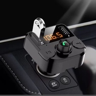New ตัวรับสัญญาณบลูทูธ เล่นFM บลูทูธรถยนต์ รุ่น S8 บลูทูธรถยนต์ เครื่องเล่น MP3 FM USB รับสาย-คุยสนทนาได้ ในรถยนต์ พร้อมส่ง อุปกรณ์ภายในรถยนต์