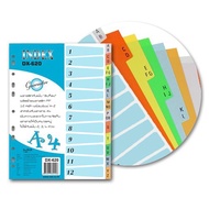 KTS (Stationery Center) INDEX A4 DX-620 File Insert 12 Wavy A-Z