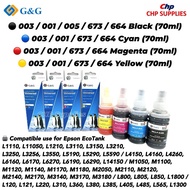 G&G Compatible Refill Ink Universal Bottle for Epson 003 001 005 673 664 V100 V200 V300 V400 Y100 Y2