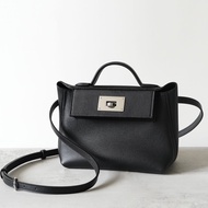 First Layer Cowhide 2424mini Kelly Bag Fashionable All-Match Handbag Commuter Shoulder Crossbody Bag