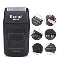 เครื่องโกนหนวด ไฟฟ้า ใบมีดคู่ Kemei KM-1102