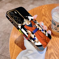 For Realme C71 C73 Realme 14 5G Luxury Plating TPU Softcase Anime Goku Back Cover Phone Cases