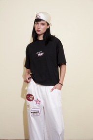 AMISOU Boxy T shirt เสื้อบ็อกซี่ลสยดาว Hopeless Romantic