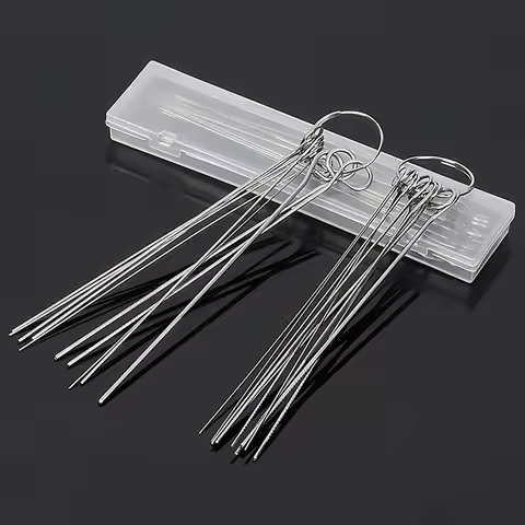 Nozzle Cleaner Gas Welding Brazing Cutting Torch Tip Cleaner 10Pcs Set 0.4mm-1.2mm Guitar Nut Needle