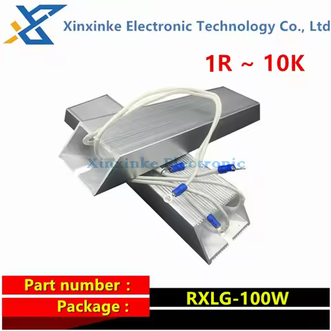 RXLG-100W Brake Resistance Trapezoidal Aluminum Motor Housing Brake Resistor 2R 3R 4R 5Ω 8Ω 10Ω 12/1
