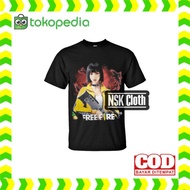 T-SHIRT / baju / kaos anak dan dewasa game - ff - freefire kelly