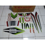 HIJAU Striping Sticker decal Kawasaki ZX130 Green 2006 original 40143-0847