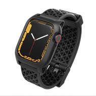 光能の淨 - catalyst - Apple Watch S7/8 41mm 耐衝擊防摔保護殼(含錶帶)-黑色