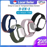 [SG] 3in1 iWatch Case with Nylon Sports Strap & Tempered Glass Screen Protector for Apple Watch Seri