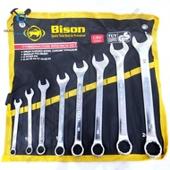Kunci Ring Pas 1 SET 8pcs 8-19mm BISON / Combination Wrench 8 Pcs - Kunci Pas Ring 8 pcs 8-24mm BISO