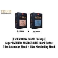 [ESSENSO Mix Bundle Package] Super ESSENSO MICROGROUND Black Coffee (1 Box Colombian Blend + 1 Box M