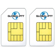 2pcs Prepaid 360-Day IoT SIM Card Renewal for global-ptt PoC Radios