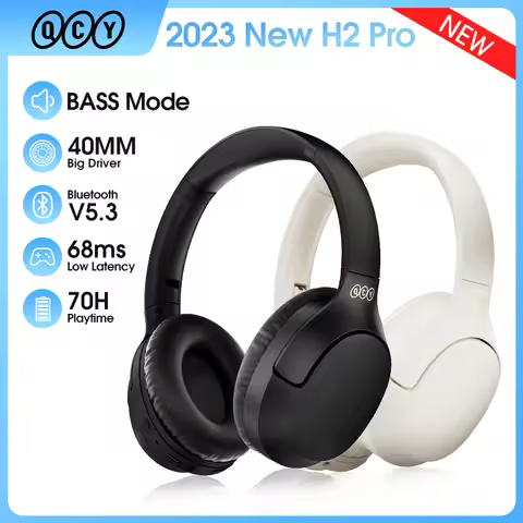 QCY H2 Pro Wireless Headphones Bluetooth 5.3 Earphone HIFI 3D Stereo Headset BASS Mode Gaming Earbud
