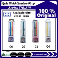 SNAPFIT Case Apple Watch 7/6/5/4 45MM 44MM 41 MM 40MM Rainbow Strap With Cas