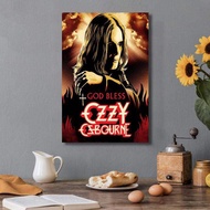 Ozzy Osbourne Band Art Poster Heavy Metal Band Rock Canvas Painting  Wall Art Picture Print Modern F
