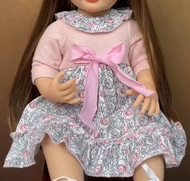 Doll Clothes For 19-22Inch Reborn Baby Doll 48-55cm Reborn Toddler Doll Clothes Accessories Jumpsuit