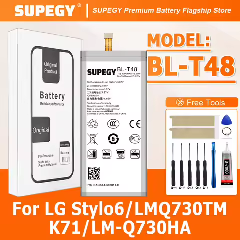 100% New BL-T48 Battery For LG Stylo6/LMQ730TM/K71/LM-Q730HA Replacement Battery Bateria+Free Tools