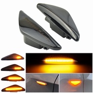 2 Pieces LED Dynamic Turn Signal Side Marker Light Sequential Blinker Light For BMW X3 F25 X5 E70 X6 E71 E72 2008-2014