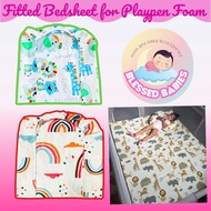 120x120, 150x180, 150x200, 180x200, 120x180 Fitted Bedsheet for Playpen Foam