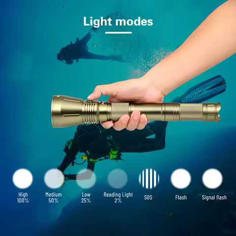 Asafee 2026 New DA16Max Powerful Diving Flashlight 3600Lumen Spearfishing Torch XHP70.2 LED Underwat