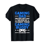 [ Gaming Dad] Cotton Gaming T-Shirt Gamer Fathers Day Gift -