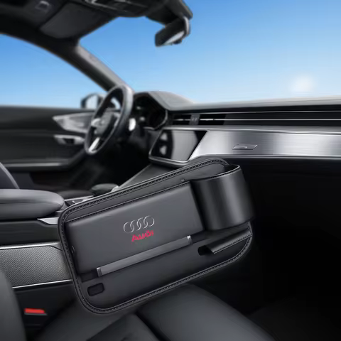 For Audi A3 A4 A5 A6 A7 A8 Q3 Q5 Q7 Q8 RS4 RS5 S3 S4 S5 TT Car Seat Crevice Storage Box Seat Gap Slo