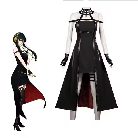 SPY×FAMILY Yor Forger Dress Cosplay Costume Anime Character Halloween Masquerade Performance Clothin