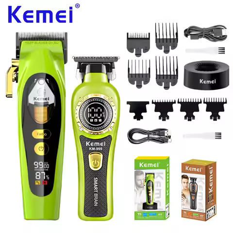 Kemei Hair Clippers Barber Professional Cordless Hair Trimmer Men USB Charging Electric Hair Cutting