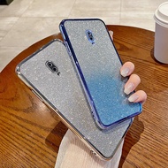 For OPPO R17 Case OPPO R17 Phone Case Shiny Glitter Plating Silicone Camera Lens Soft Back Cover