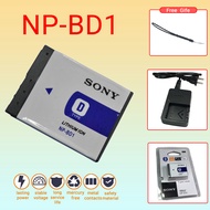 แบตเตอรี่ลิเธียมสำหรับกล้องถ่ายรูปดิจิตอลและที่ชาร์จ NP-FD1 NP-BD1 T300 T200 DSC-T77โซนี่ BD1 NPBD1