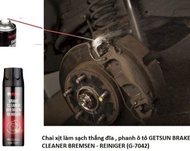 BRAKE CLEANER น้ำยาทำความสะอาดเบรค ขจัดคราบหมดจด แห้งเร็ว สำหรับจานเบรค ดิสเบรค ใช้ได้ทั้งรถยนต์ มอเ