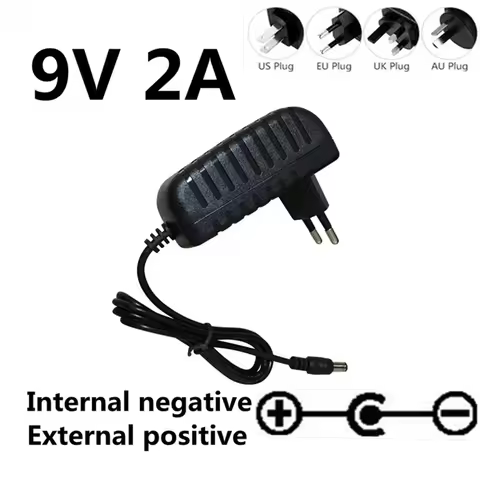 Reverse polarity AC/DC 9V 2A HISPEEDIDO New Replacement adapter power supply Charger for sega megadr